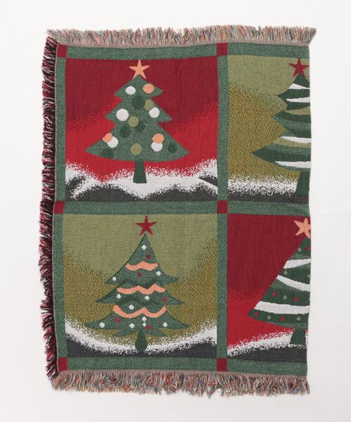 JACQUARD MULTI CLOTH CHRISTMAS TREE/クリスマス ブランケット