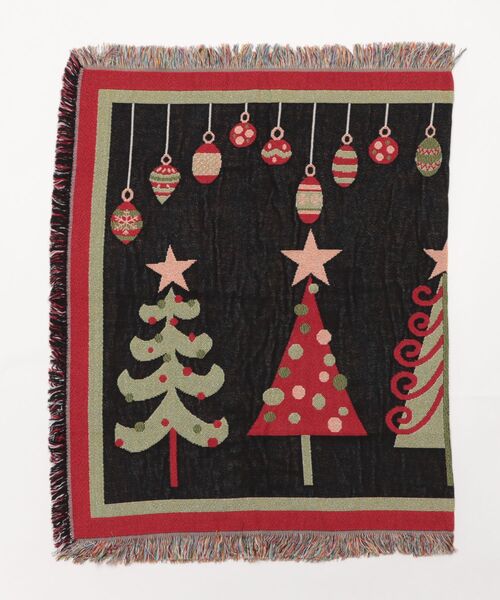 JACQUARD MULTI CLOTH CHRISTMAS TREE/クリスマス ブランケット