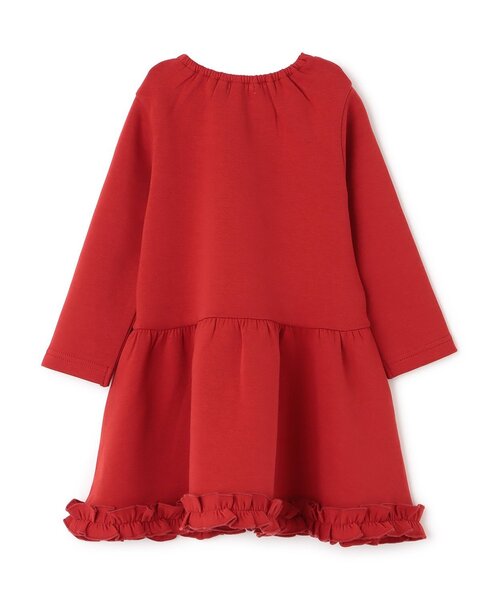 sense of wonder（センスオブワンダー）の「ダンボールフリルワンピース（ワンピース・キッズ・レッド/チャコール・80ｃｍ/100cm/110cm/120cm/90cm）」の3枚目の写真
