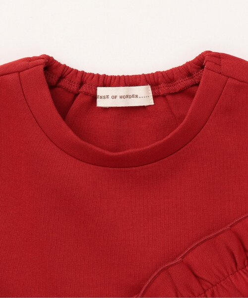 sense of wonder（センスオブワンダー）の「ダンボールフリルワンピース（ワンピース・キッズ・レッド/チャコール・80ｃｍ/100cm/110cm/120cm/90cm）」の4枚目の写真