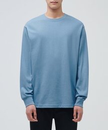クルーネック長袖Tシャツ [セリリアンブルー]