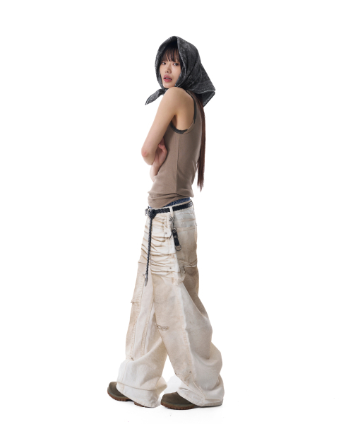 AAKAM(アーカム)の「Eyelet Contrast Camo Sleeveless (Beige)(Tシャツ/カットソー・レディース・その他・1/2)」の6枚目の写真