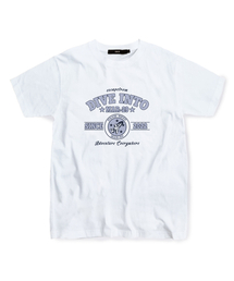 ESCAPEFROM（エスケープフロム）の「blue rocket t-shirt white（Tシャツ/カットソー）」