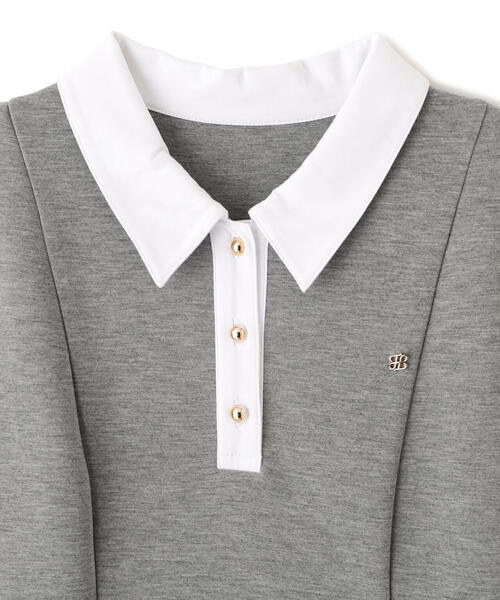 ◇ポロ衿カットソーフレアワンピース（ワンピース）｜JILL by JILL