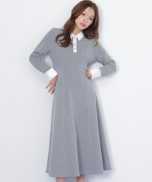 JILL by JILL STUART | ◇ポロ衿カットソーフレアワンピース(ワンピース)