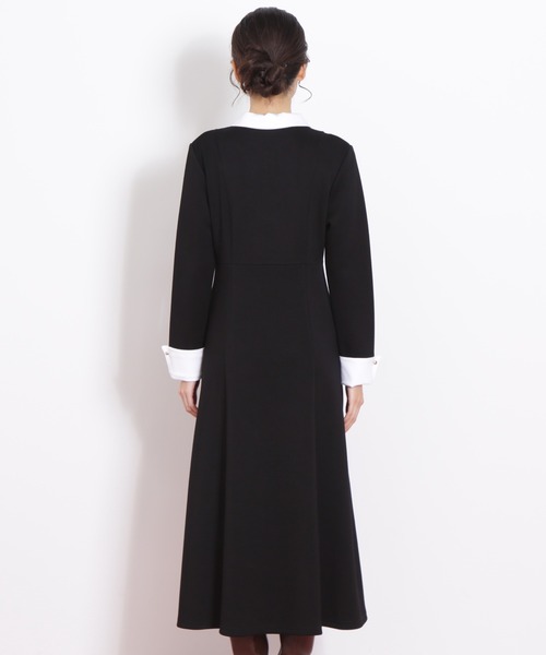 JILL by JILL STUART（ジルバイジルスチュアート）の「◇ポロ衿カットソーフレアワンピース（ワンピース・レディース・グレー/ブラック/ピンク・FREE）」の5枚目の写真