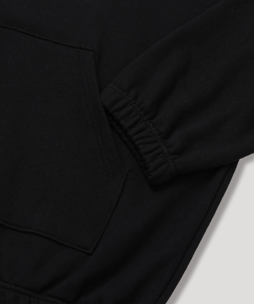 NODU（ノードユー）の「ヌーボーレタリングロゴフードTシャツ[ブラック]（パーカー・メンズ・その他・MEDIUM/LARGE）」の8枚目の写真