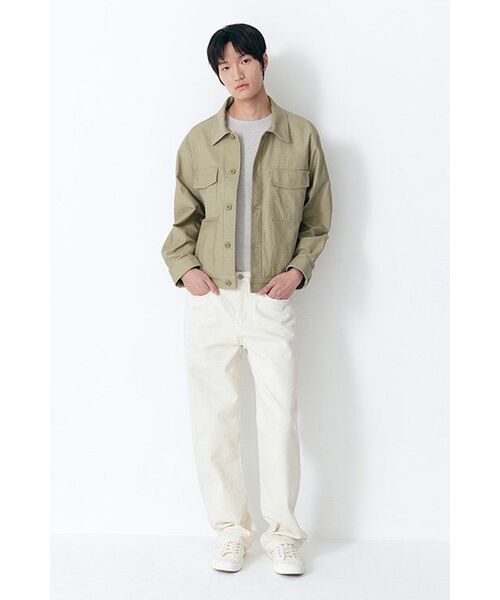MUSINSA STANDARD（ムシンサスタンダード）の「リネンブレンドリラックスクルーネックTシャツ[マッシュルーム]（Tシャツ/カットソー・メンズ・その他・LARGE/MEDIUM/SMALL/X-LARGE/XX-LARGE）」の7枚目の写真