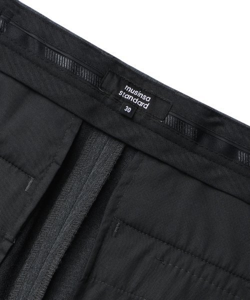 MUSINSA STANDARD（ムシンサスタンダード）の「リバースワンジョーワイド隠しバンディングスラックス[ミディアムグレー]（スラックス・メンズ・その他・40/38/42/36/34/32/30/31/33/26/27/28/29）」の10枚目の写真
