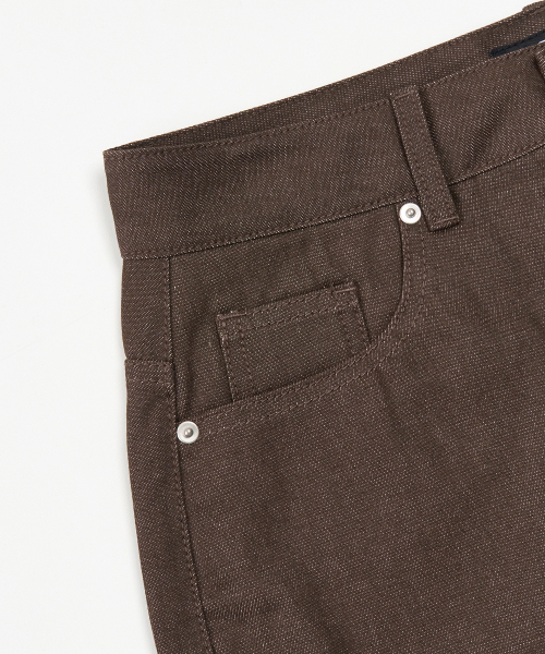 TOFFEE(トフィー)の「クラシックロー デニムパンツ (ブラウン)(デニムパンツ・メンズ・その他・SMALL/MEDIUM/LARGE/X-LARGE)」の5枚目の写真