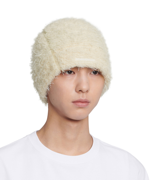 NEST HAIRY BEANIE - CREAM（ニットキャップ/ビーニー）｜NOMANUAL