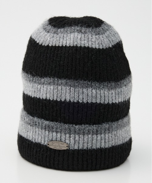 RODEO CROWNS WIDE BOWL（ロデオクラウンズワイドボウル）の「ボーダーモヘアニットビーニー（ニットキャップ/ビーニー・レディース・ブラック系その他/ブラウン系その他/ピンク系その他/ブルー系その他・FREE）」の8枚目の写真