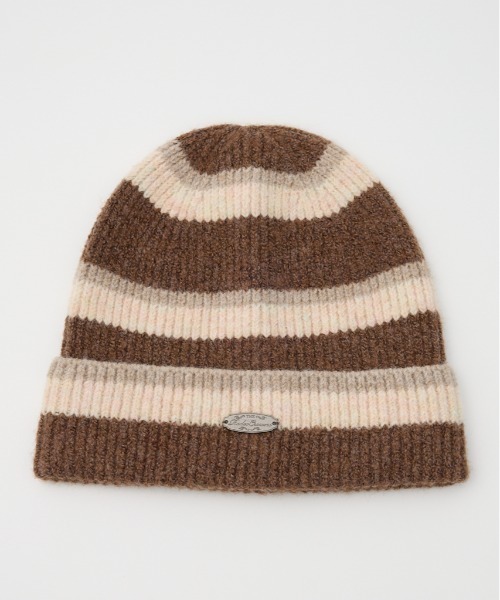 RODEO CROWNS WIDE BOWL（ロデオクラウンズワイドボウル）の「ボーダーモヘアニットビーニー（ニットキャップ/ビーニー・レディース・ブラック系その他/ブラウン系その他/ピンク系その他/ブルー系その他・FREE）」の15枚目の写真