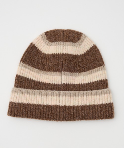 RODEO CROWNS WIDE BOWL（ロデオクラウンズワイドボウル）の「ボーダーモヘアニットビーニー（ニットキャップ/ビーニー・レディース・ブラック系その他/ブラウン系その他/ピンク系その他/ブルー系その他・FREE）」の16枚目の写真