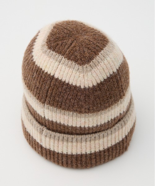 RODEO CROWNS WIDE BOWL（ロデオクラウンズワイドボウル）の「ボーダーモヘアニットビーニー（ニットキャップ/ビーニー・レディース・ブラック系その他/ブラウン系その他/ピンク系その他/ブルー系その他・FREE）」の19枚目の写真