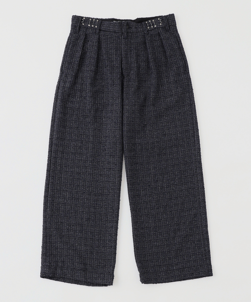 セール】DAIRIKU / ダイリク Adjuster Tweed Wide Slacks（スラックス
