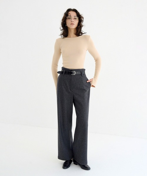 セール】HIGH WAIST WIDE PANTS(その他パンツ)|CLANE(クラネ)の セール】HIGH WAIST WIDE PANTS(その他パンツ)|CLANE(クラネ)の