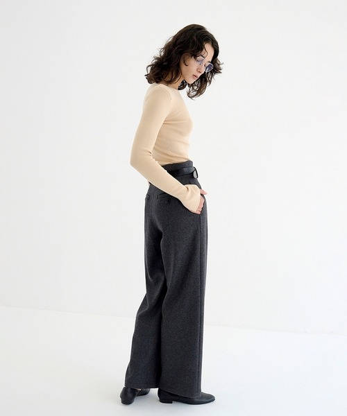 セール】HIGH WAIST WIDE PANTS（その他パンツ）｜CLANE（クラネ）の