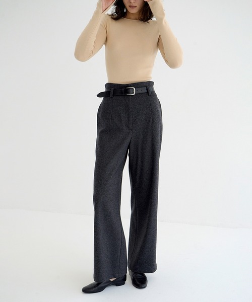 HIGH WAIST WIDE PANTS（その他パンツ）｜CLANE（クラネ）の