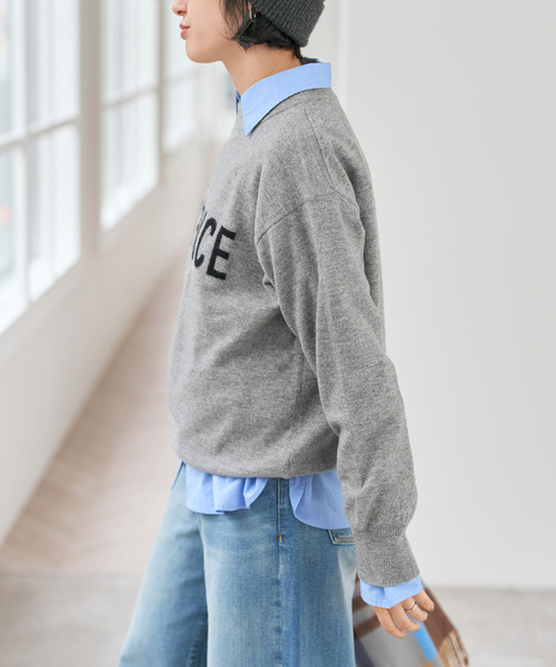 WEB限定 / 追加》ESSENCEロゴニット（ニット/セーター）｜Spick & Span