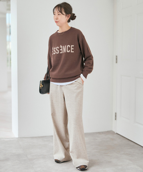 Spick&Span ≪WEB限定追加≫ ESSENCEロゴKNIT WEB限定 / 追加》ESSENCEロゴニット（ニット／セーター）｜Spick and