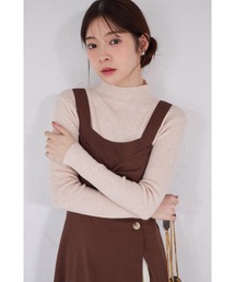 【ZOZO限定】プチハイネックベーシックリブニットトップス