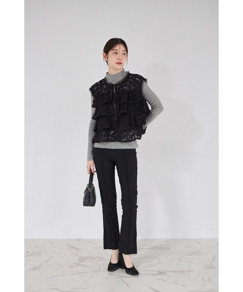 tocco closet（トッコ　クローゼット）の「【ZOZO限定】プチハイネックベーシックリブニットトップス（ニット/セーター・レディース・グレー/アイボリー/ブラック/ベージュ・M）」の21枚目の写真