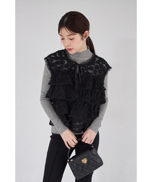 tocco closet（トッコ　クローゼット）の「【ZOZO限定】プチハイネックベーシックリブニットトップス（ニット/セーター・レディース・グレー/アイボリー/ブラック/ベージュ・M）」の20枚目の写真