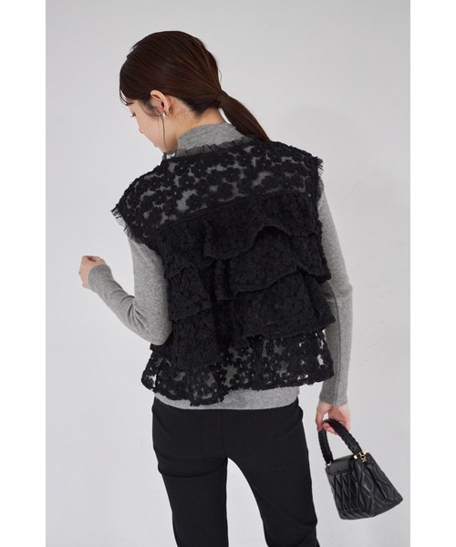 tocco closet（トッコ　クローゼット）の「【ZOZO限定】プチハイネックベーシックリブニットトップス（ニット/セーター・レディース・グレー/アイボリー/ブラック/ベージュ・M）」の16枚目の写真