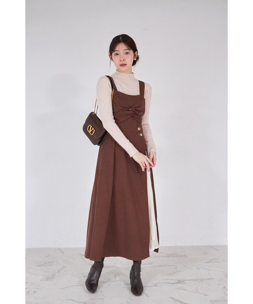 tocco closet（トッコ　クローゼット）の「【ZOZO限定】プチハイネックベーシックリブニットトップス（ニット/セーター・レディース・グレー/アイボリー/ブラック/ベージュ・M）」の14枚目の写真