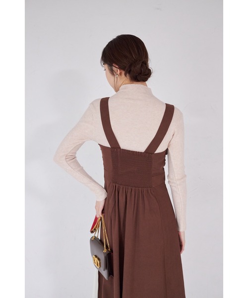 tocco closet（トッコ　クローゼット）の「【ZOZO限定】プチハイネックベーシックリブニットトップス（ニット/セーター・レディース・グレー/アイボリー/ブラック/ベージュ・M）」の9枚目の写真