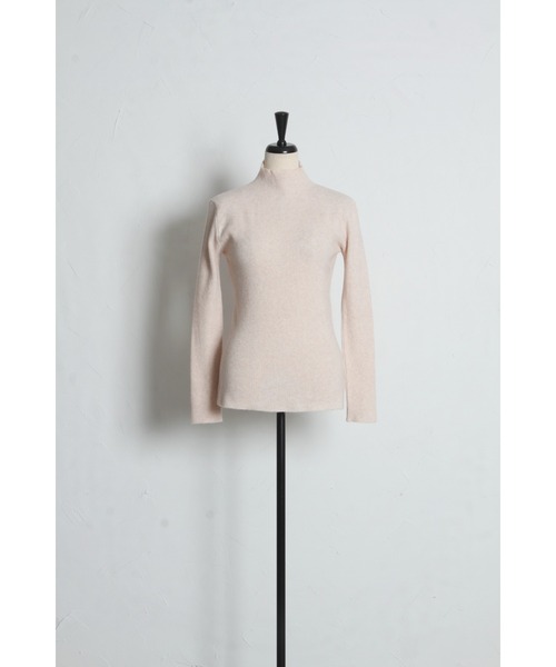 tocco closet（トッコ　クローゼット）の「【ZOZO限定】プチハイネックベーシックリブニットトップス（ニット/セーター・レディース・グレー/アイボリー/ブラック/ベージュ・M）」の5枚目の写真