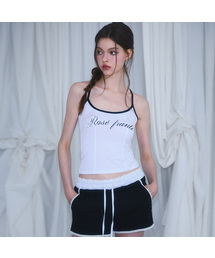 Vintage Lettering Sleeveless [White]