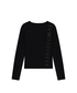 AAKAM（アーカム）の「Side Eyelet Long Sleeve (Black)（Tシャツ/カットソー・2）」