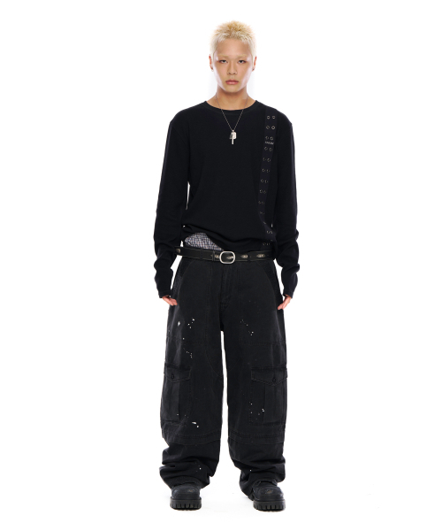 AAKAM(アーカム)の「Side Eyelet Long Sleeve (Black)(Tシャツ/カットソー・レディース・その他・1/2)」の15枚目の写真