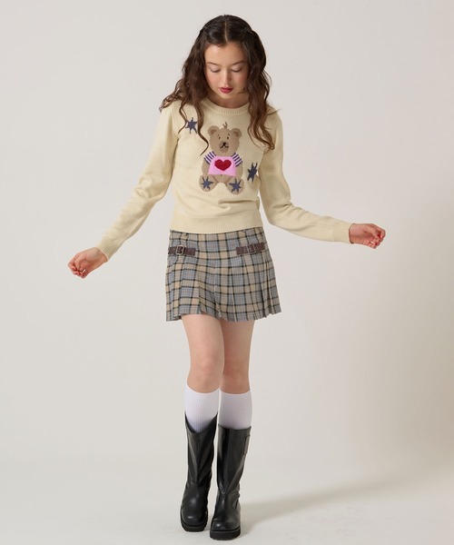 TINA:JOJUN(ティーナジョジュン)の「ベルト付き プリーツ ミニスカート TINA:JOJUN(スカート・レディース・ネイビー/ベージュ/ブラウン系その他・S/M)」の21枚目の写真