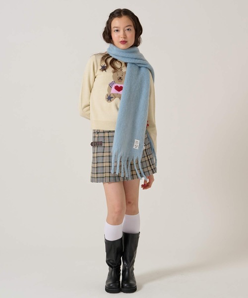 TINA:JOJUN(ティーナジョジュン)の「ベルト付き プリーツ ミニスカート TINA:JOJUN(スカート・レディース・ネイビー/ベージュ/ブラウン系その他・S/M)」の22枚目の写真