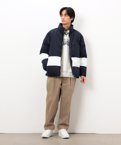 COMME CA ISM(コムサイズム)の「フェアアイル柄 シャギーニット(ニット/セーター・メンズ・ホワイト/ブラック・MEDIUM/LARGE)」の4枚目の写真