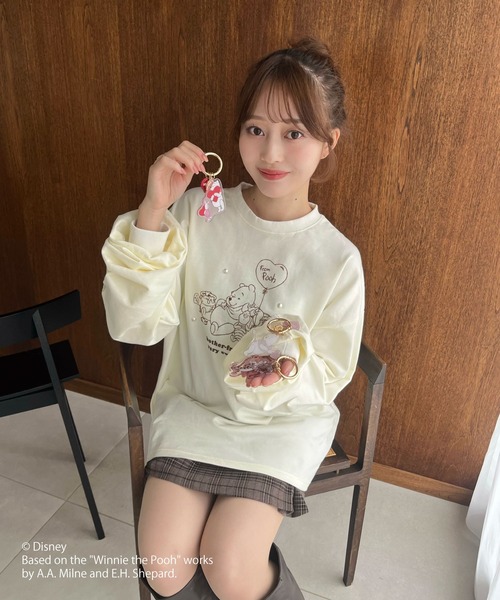 Disney(ディズニー)の「【Disney】くまのプーさん/ラブリーアクリルキーホルダー(キーホルダー・レディース・ベージュ/ブラウン/ピンク・FREE)」の9枚目の写真