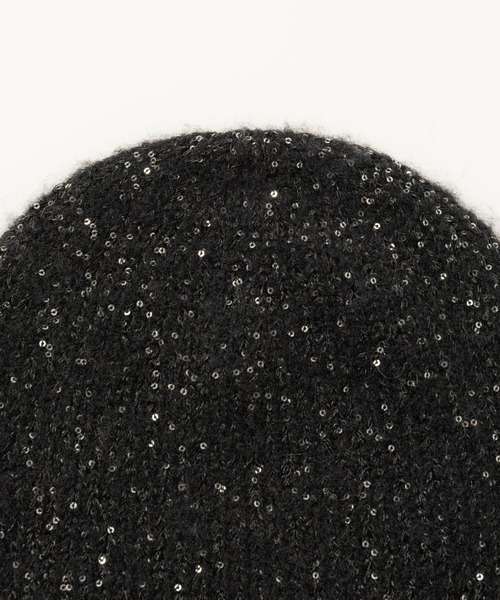 PROVOKE (プロヴォーク)の「【provoke】ラメニットキャップ(ニットキャップ/ビーニー・レディース・ブラウン/ブラック・フリー)」の8枚目の写真