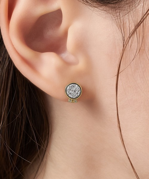 4℃(ヨンドシー)の「【The Tidal】K10イエローゴールド ピアス(ピアス(片耳用)・レディース・イエローゴールド・FREE)」の4枚目の写真