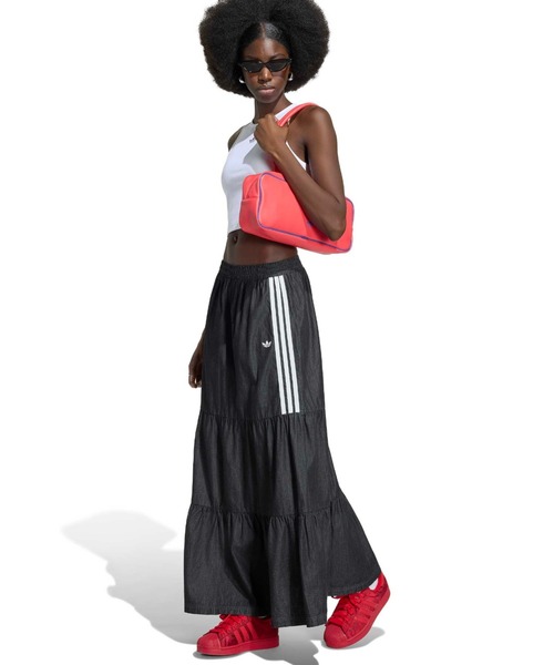 adidas(アディダス)の「adidas SUMMER GLOW DENIM SKIRT / アディダス サマーグロー デニムスカート(デニムスカート・レディース・ブラック・S/L/M)」の8枚目の写真