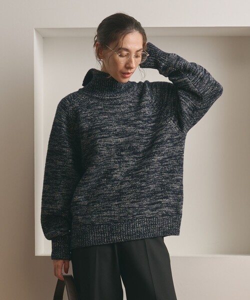 ビューティー＆ユース ユナイテッドアローズ（BEAUTY&YOUTH）/ミックスカラー ラメ タートルネック ニットプルオーバー セール】ミックスカラー ラメ タートルネック ニットプルオーバー