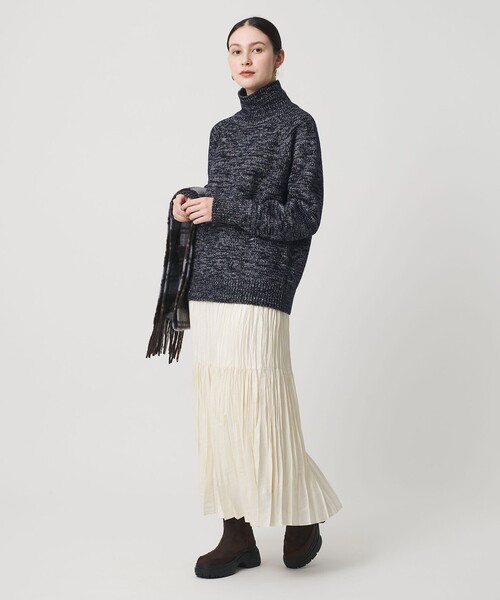 BEAUTY&YOUTH UNITED ARROWS（ビューティーアンドユースユナイテッドアローズ）の「ミックスカラー ラメ タートルネック ニットプルオーバー（ニット/セーター・レディース・ベージュ/ネイビー・FREE）」の20枚目の写真