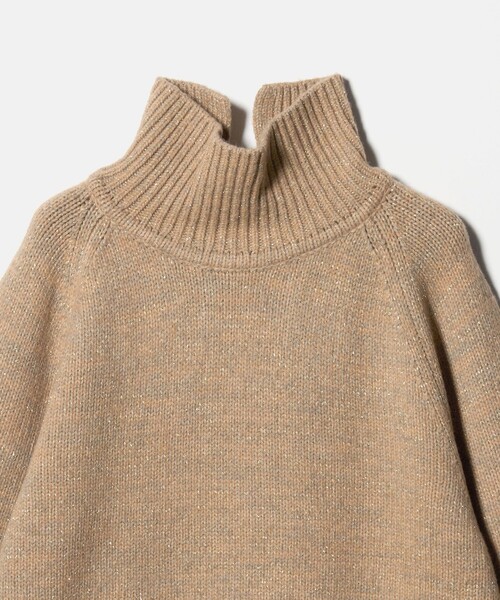 BEAUTY&YOUTH UNITED ARROWS（ビューティーアンドユースユナイテッドアローズ）の「ミックスカラー ラメ タートルネック ニットプルオーバー（ニット/セーター・レディース・ベージュ/ネイビー・FREE）」の5枚目の写真