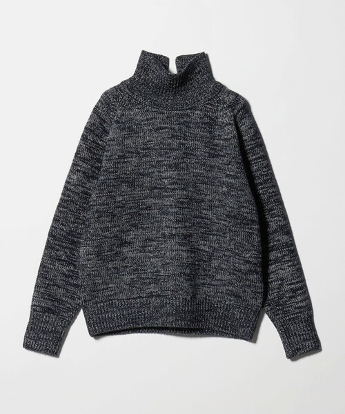セール】ミックスカラー ラメ タートルネック ニットプルオーバー