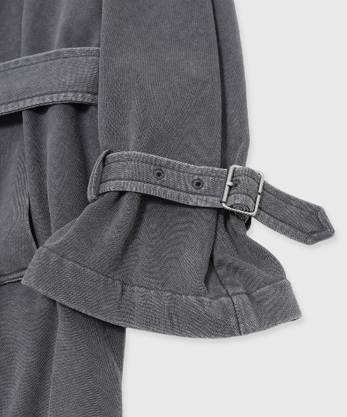 JOSE MOON（ジョゼムーン）の「HOODIE URALE TREMCH COAT/フーディウラルトレンチコート（トレンチコート・レディース・ブルー/ブラック・36/38）」の5枚目の写真