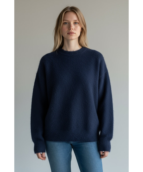 BORN SLIPPY(ボーンスリッピー)の「Everyday Soft Cozy Knit (Navy)(ニット/セーター・レディース・その他・FREE)」の1枚目の写真