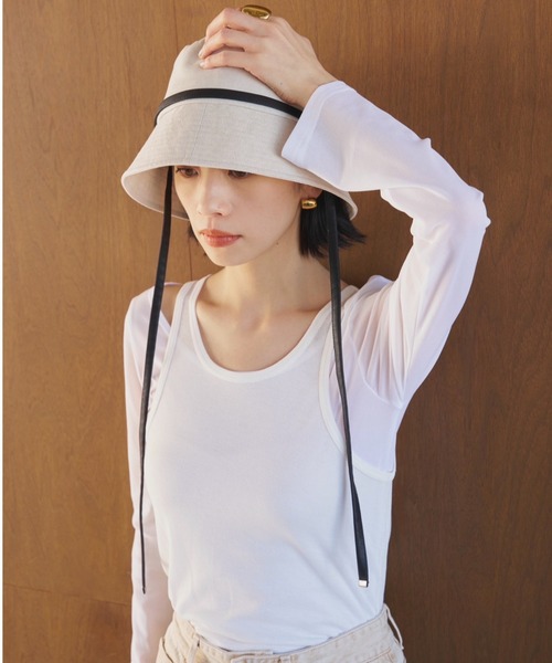 AIC.(エーアイシー)の「マルチウェイシアーアンサンブル(Tシャツ/カットソー・レディース・オフホワイト/ピンク/チャコールグレー・FREE)」の11枚目の写真