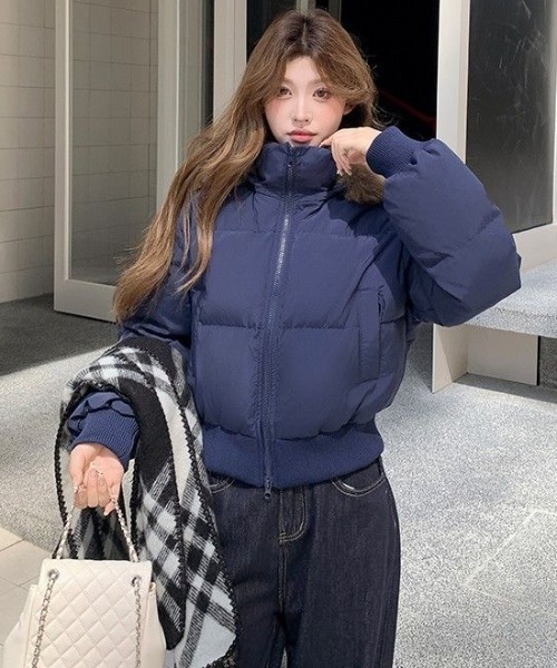 BRIEFING フード付きダウンジャケット ネイビー トミー ヒルフィガー TOMMY HILFIGER ロッキーダウンフーデッド